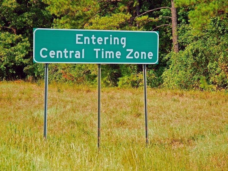 Time zone image -Is it safe to road trip in the USA?