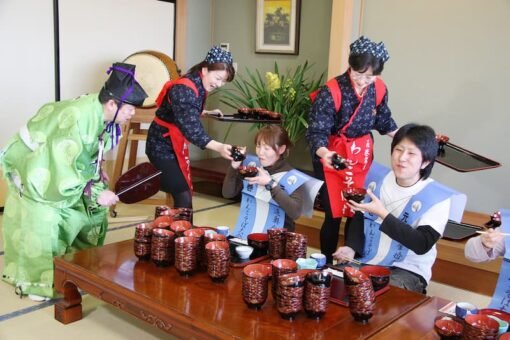 1683_Wanko Soba Wanko soba image in Iwate Japan