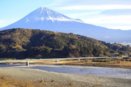 The view from Fujikawa SA IMAGE Image of the view from Fujikawa service area in Japan