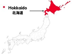 Hokkaido Japan map