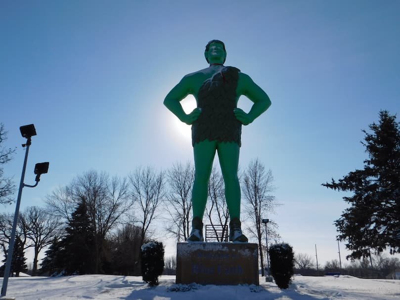 Jolly Green Giant Museum in Blue Earth, Minnesota