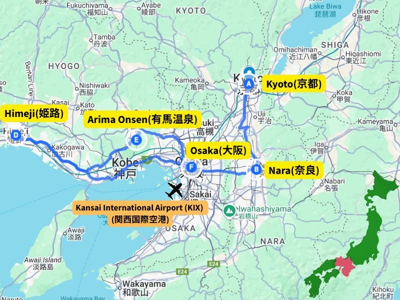Perfect 7-day Japan Fall Foliage Itinerary (Kansai area): Kyoto, Nara, Osaka & More (2025 Guide) 3
