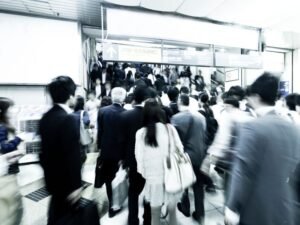 Tokyo rush hour image